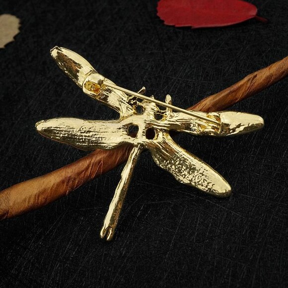 Dragonfly Brooch Pin Acrylic Fly Insect Breastpin for Women Clothing Corsage - Picture 7 of 8